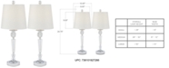 Kathy Ireland Pacific Coast Set of 2 Glamour Table Lamps, Created for Macy's